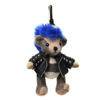 Burberry Cashmere Thomas Punk Teddy Bear Keychain Charm Camel 1 of 2