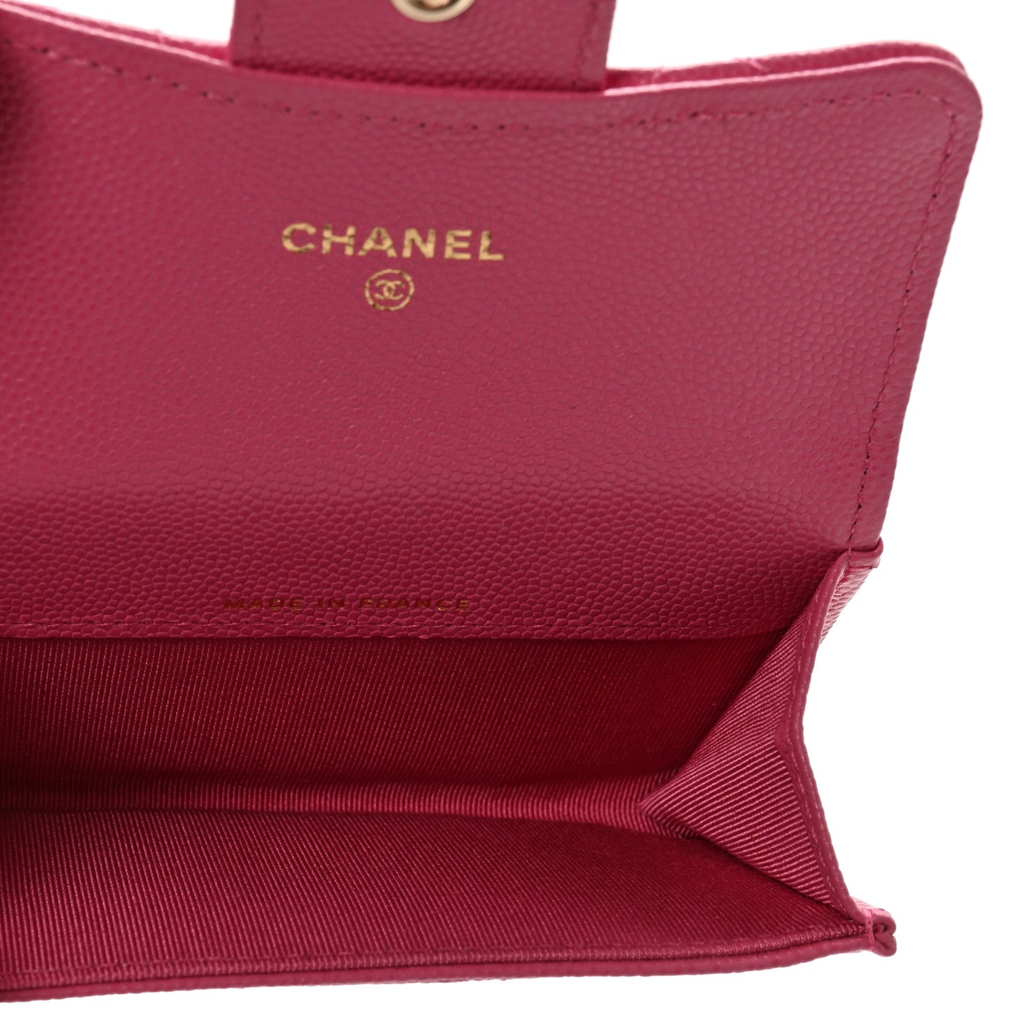 Chanel Caviar Quilted Flap Card Holder Wallet Pink 5 of 9