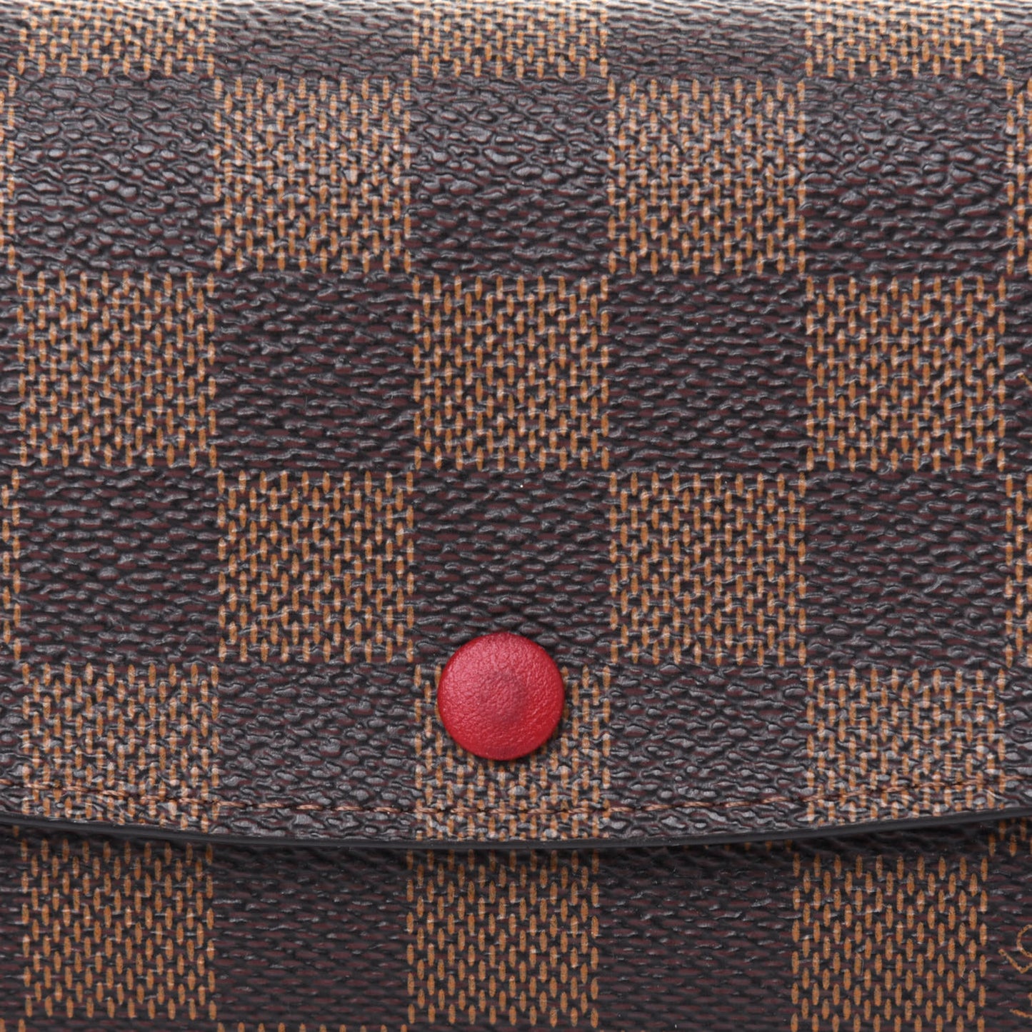 Damier Ebene Emilie Wallet Red