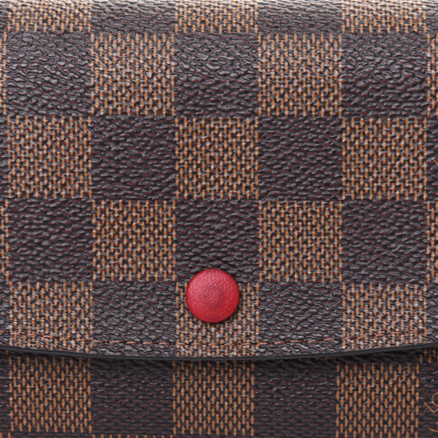 Louis Vuitton Damier Ebene Emilie Wallet Red 15 of 16