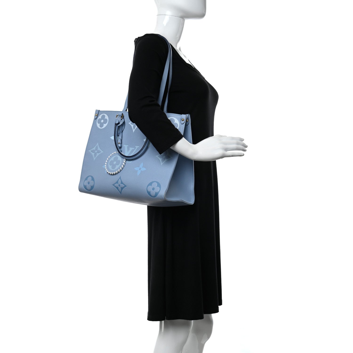 Louis Vuitton Empreinte Monogram Giant By The Pool Onthego MM Summer Blue 2 of 13