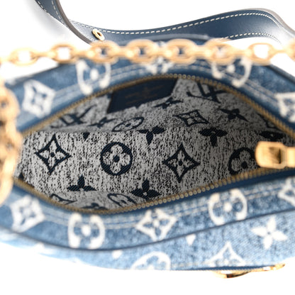 Louis Vuitton Monogram Jacquard Denim Loop Bleu 5 of 9