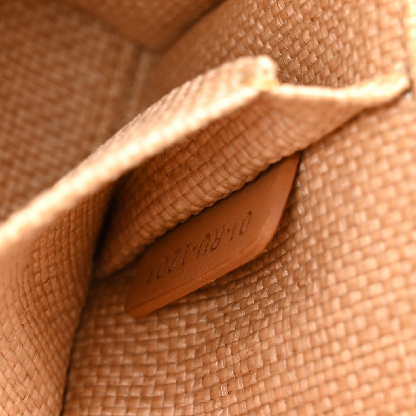 Raffia Macro Cannage Lady D-Joy Natural