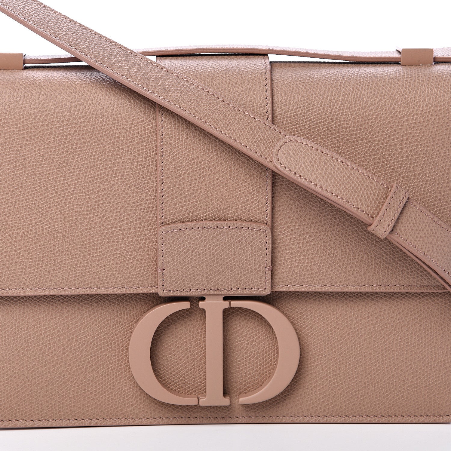 Christian Dior Ultra Matte Grained Calfskin 30 Montaigne Flap Bag Blush 7 of 10