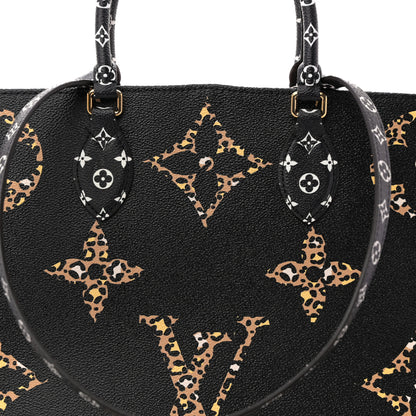 Louis Vuitton Monogram Giant Jungle Onthego GM Black 8 of 10