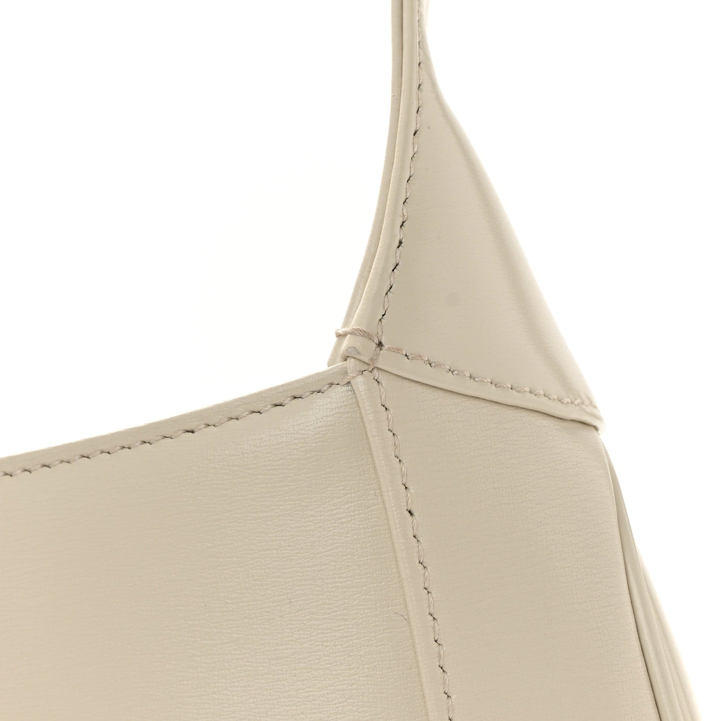 Boarded Dyana Lux Calfskin Small Jackie 1961 Hobo Mystic White