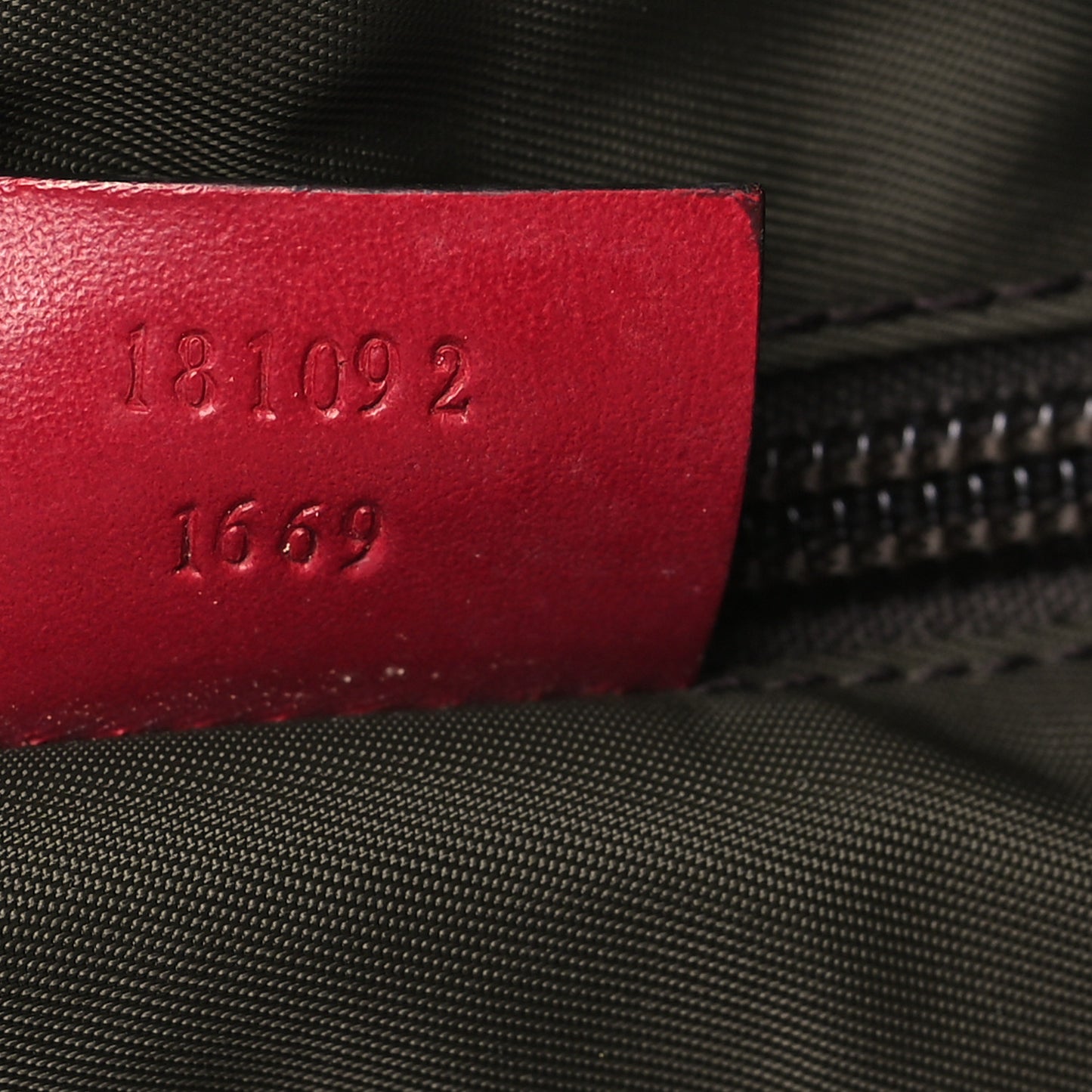 Monogram Web Medium Half Moon Hobo Red