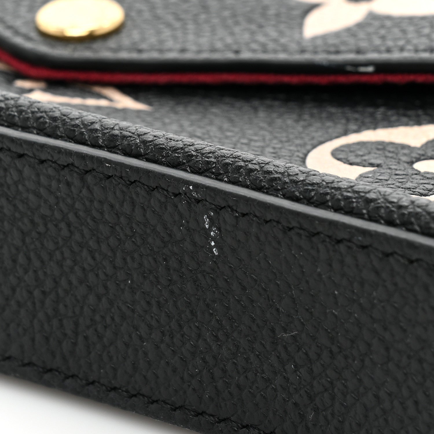 Louis Vuitton Empreinte Monogram Giant Felicie Pochette Black Beige 15 of 16