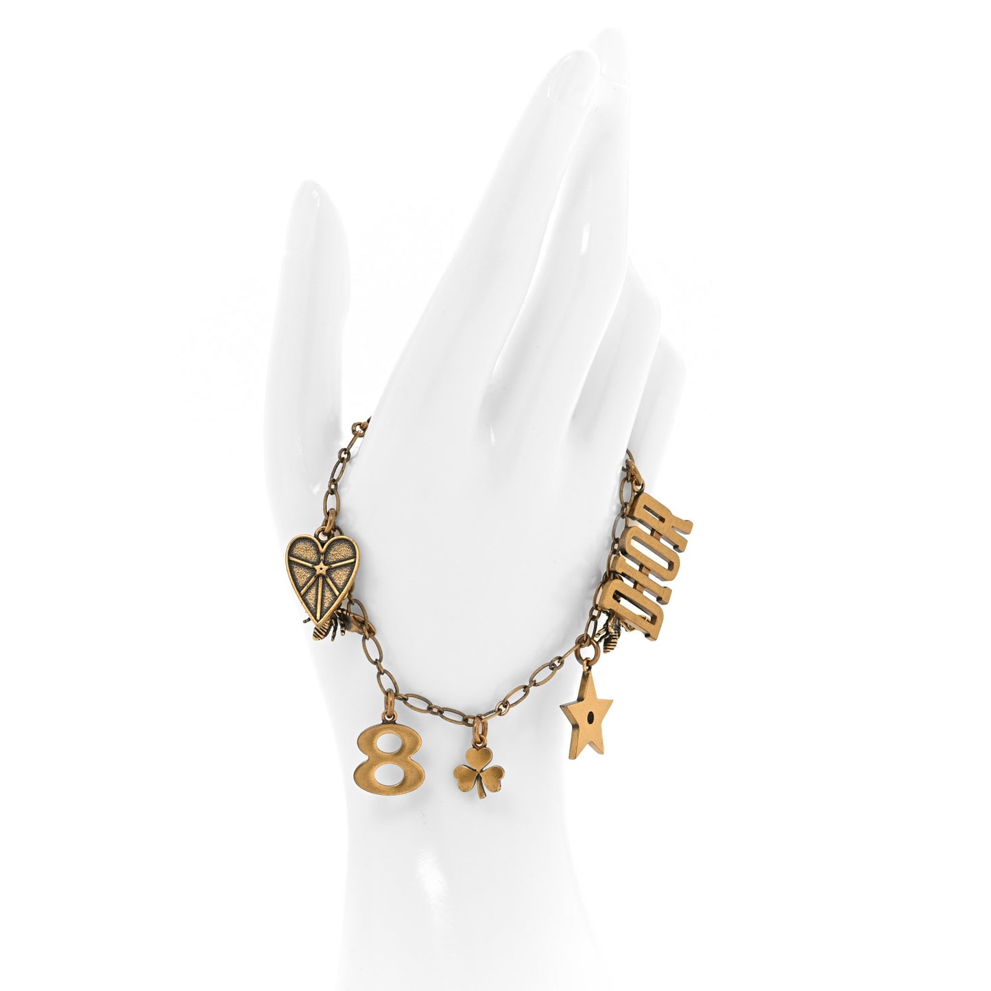 Metal Lucky Charms Bracelet Gold