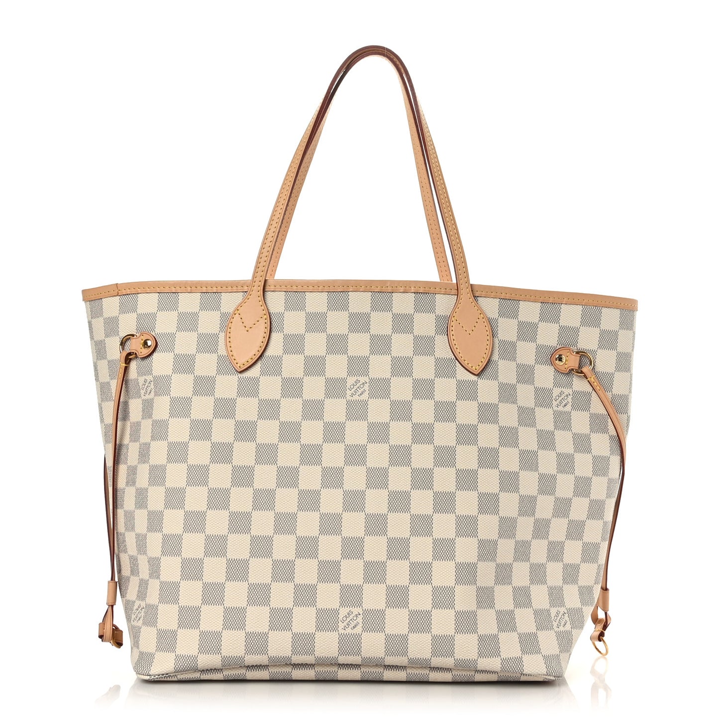 Damier Azur Neo Neverfull MM Rose Ballerine