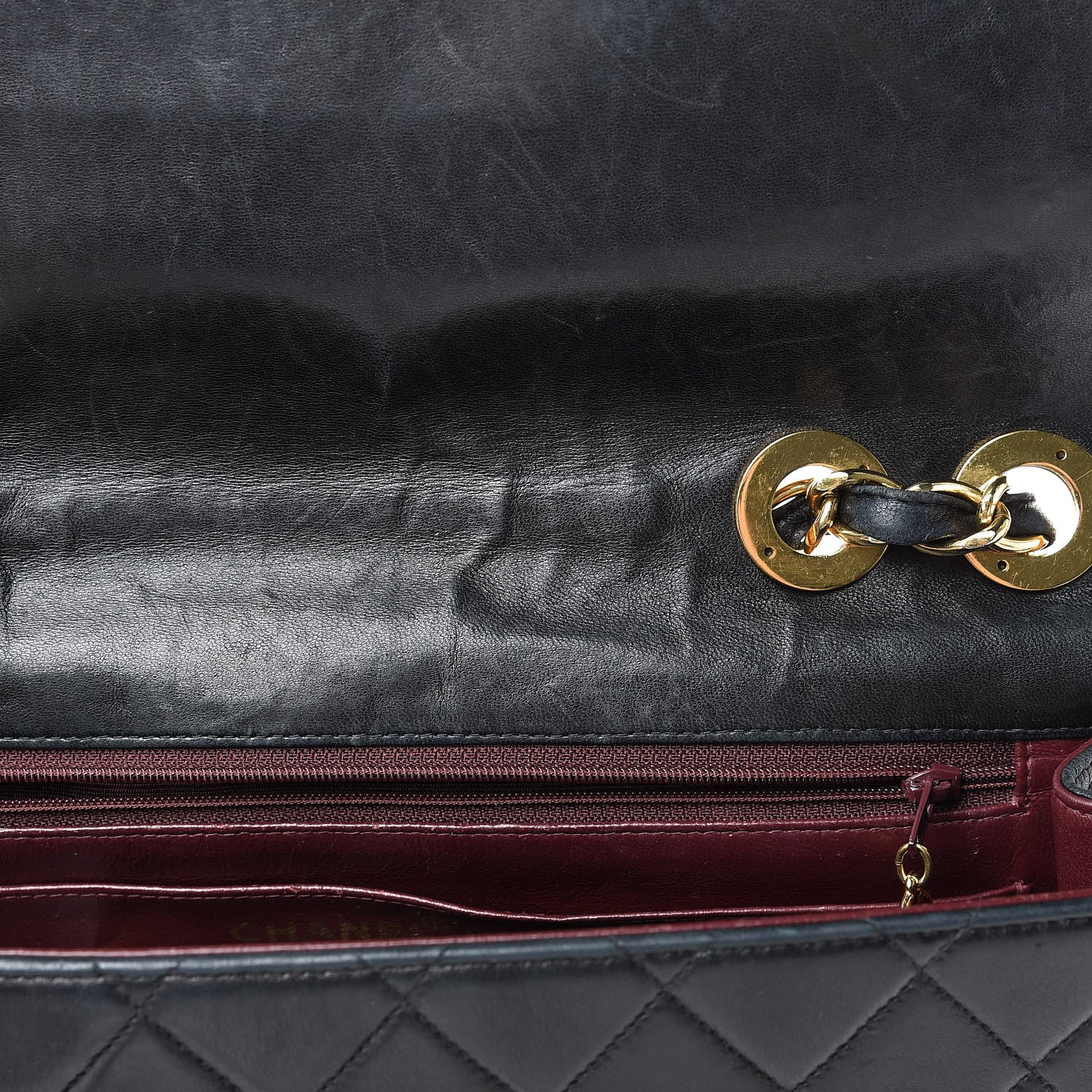 Chanel Lambskin Quilted XL Jumbo Single Flap Black 20 of 31