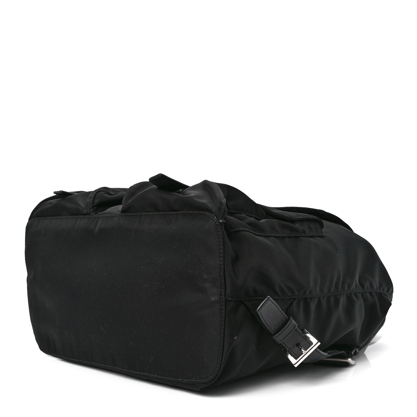 Tessuto Nylon Saffiano Medium Backpack Black