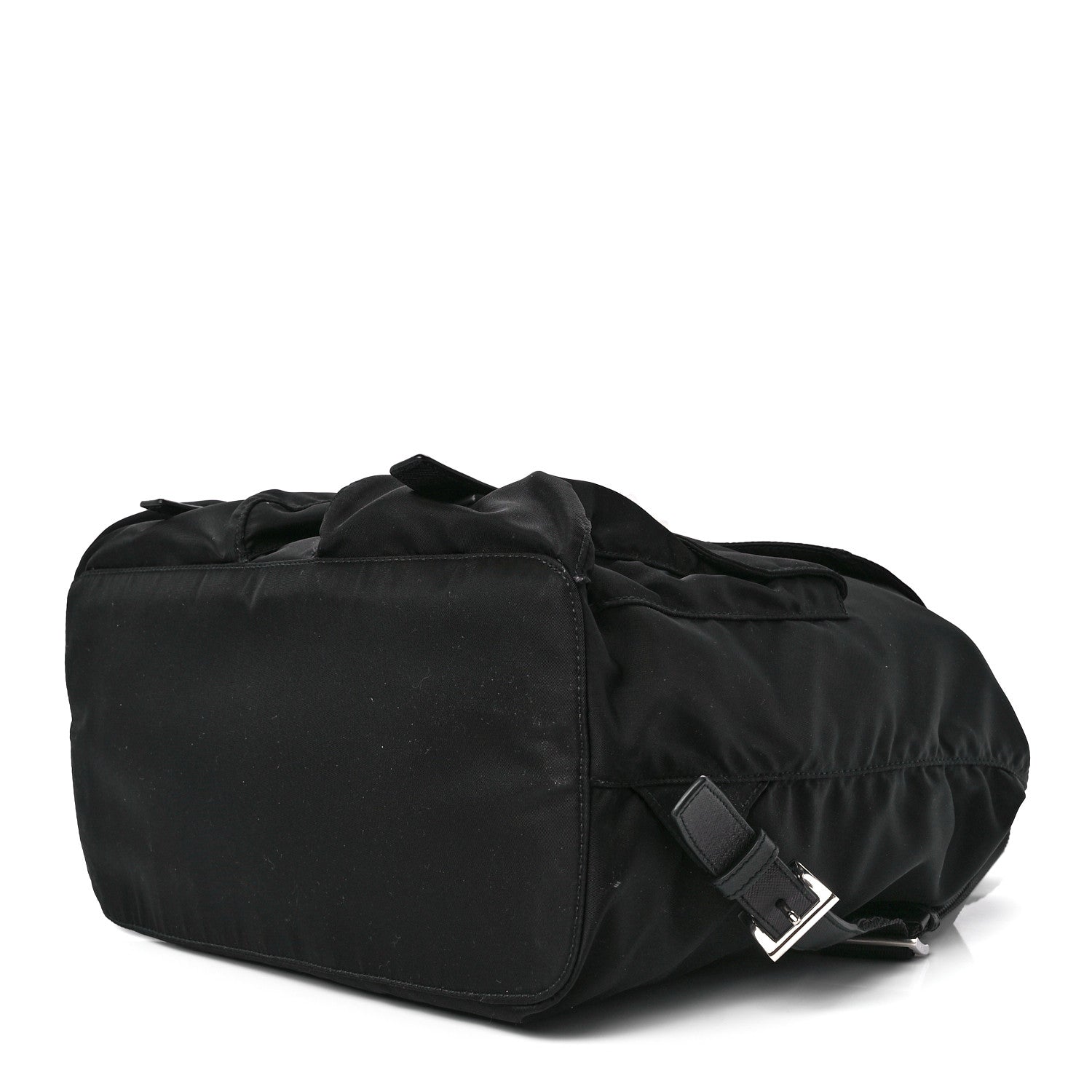 Prada Tessuto Nylon Saffiano Medium Backpack Black 9 of 11