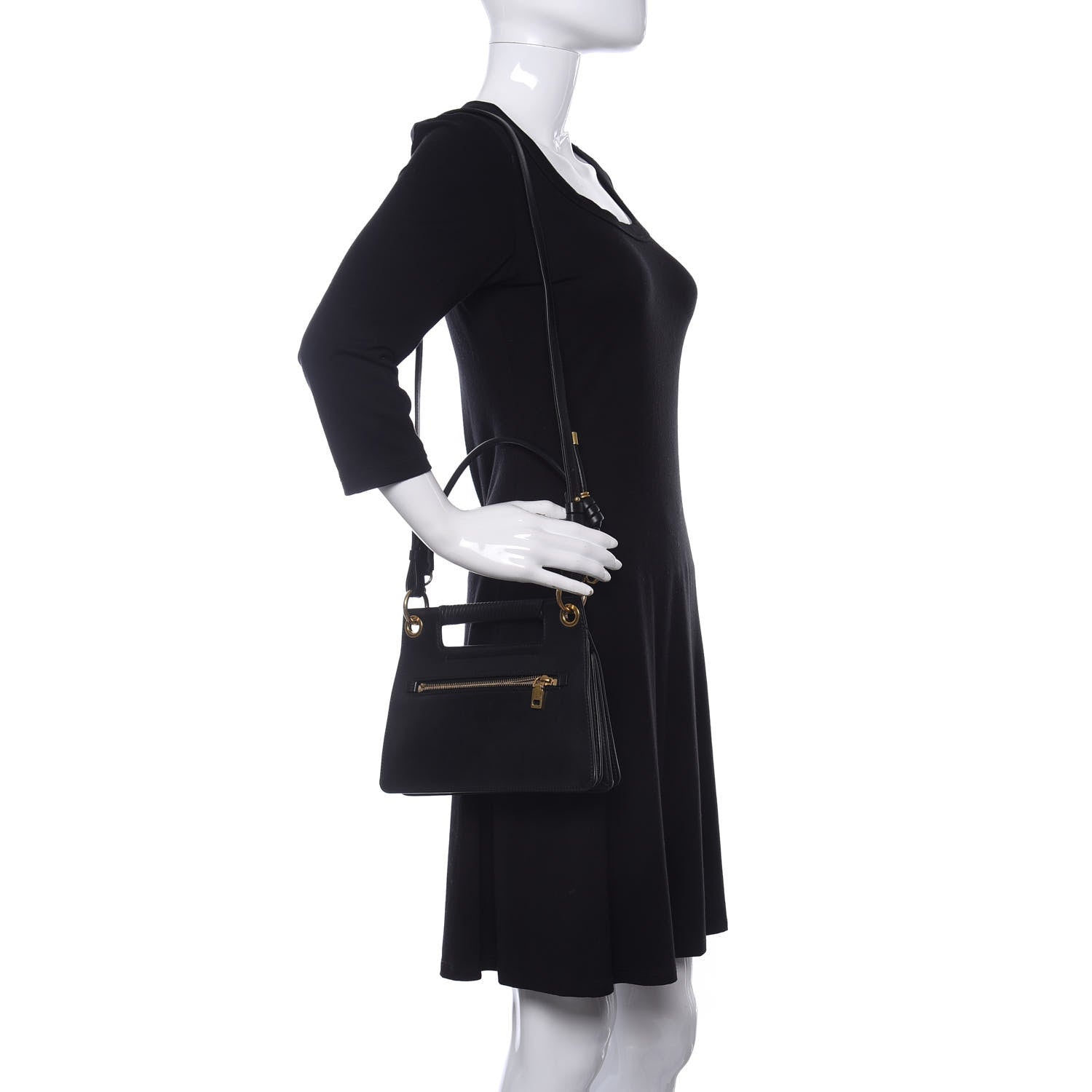 Givenchy Calfskin Small Whip Top Handle Crossbody Black 2 of 9