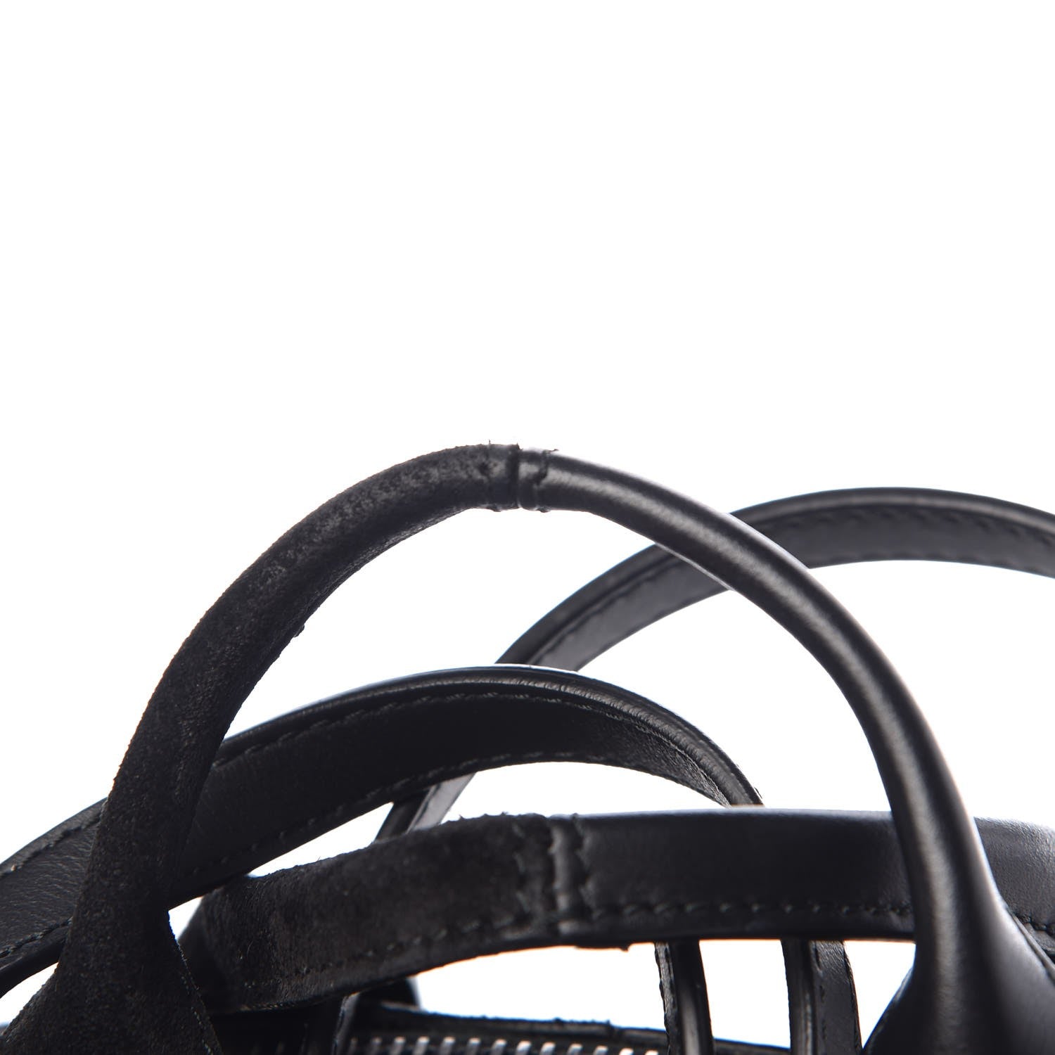 Alexander Wang Suede Calfskin Small Rogue Satchel Black Silver Hardware 8 of 9