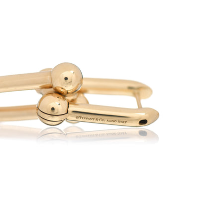 Tiffany 18K Yellow Gold Large HardWear Link Earrings 4 of 5