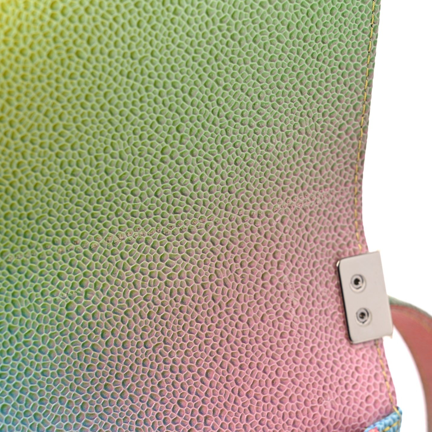 Caviar Quilted Small Cuba Rainbow Boy Flap Multicolor