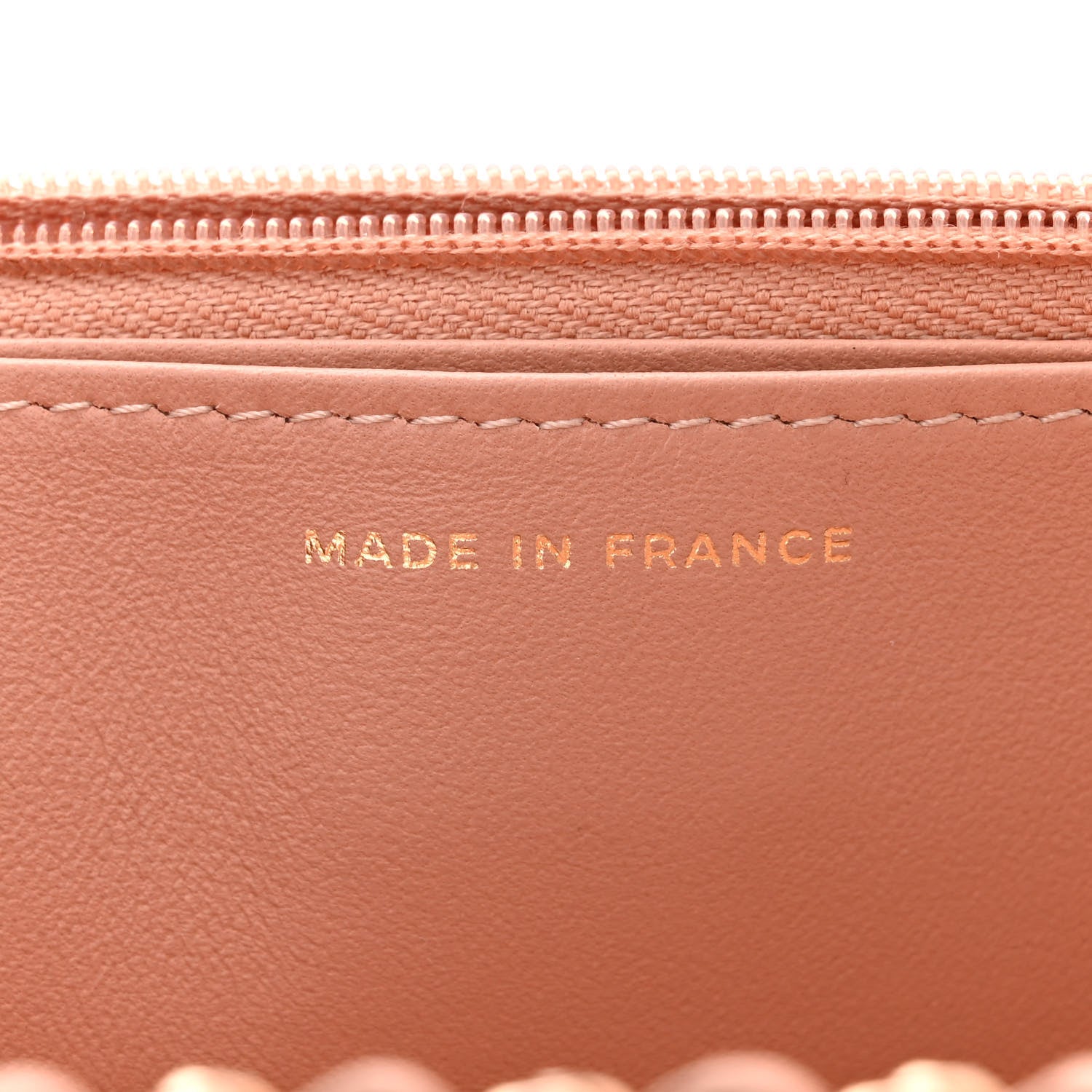Chanel Lambskin Metal Quilted Wallet On Chain WOC Beige 7 of 12