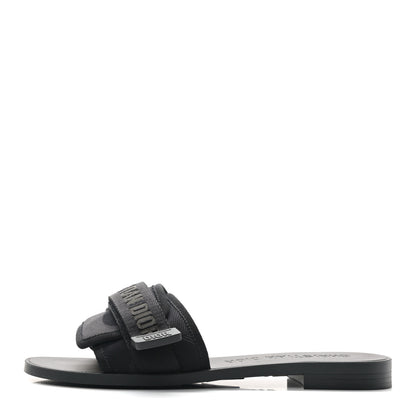 Christian Dior Technical Stretch Fabric Camouflage Dio(r)evolution Slide Sandals 37 Black Military 1 of 8
