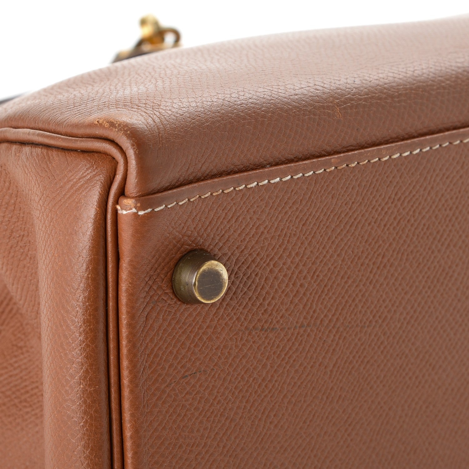 Hermes Courchevel Kelly Retourne 32 Gold 35 of 44