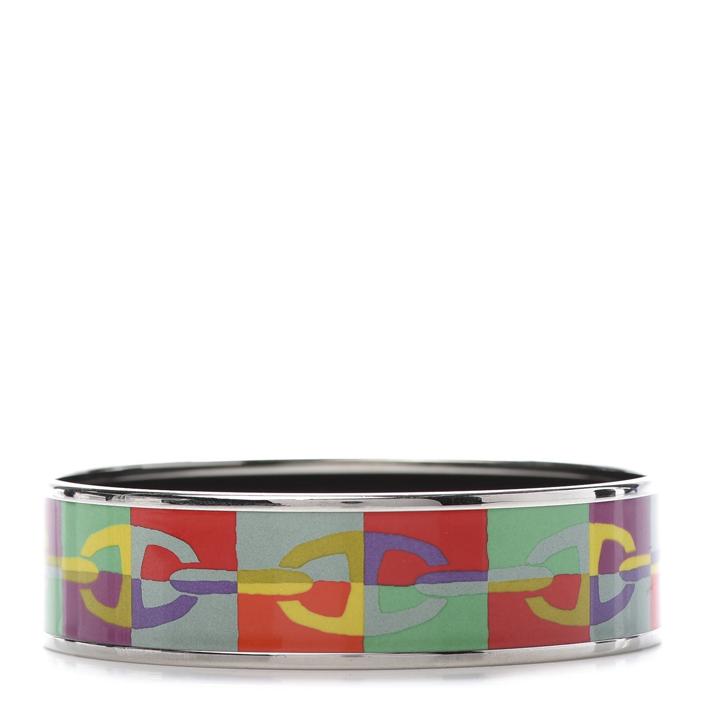 Enamel Printed Optique Chaine D'Ancre Wide Bracelet 70