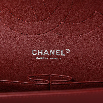 Chanel Lambskin Quilted Jumbo Double Flap Dark Red 8 of 10