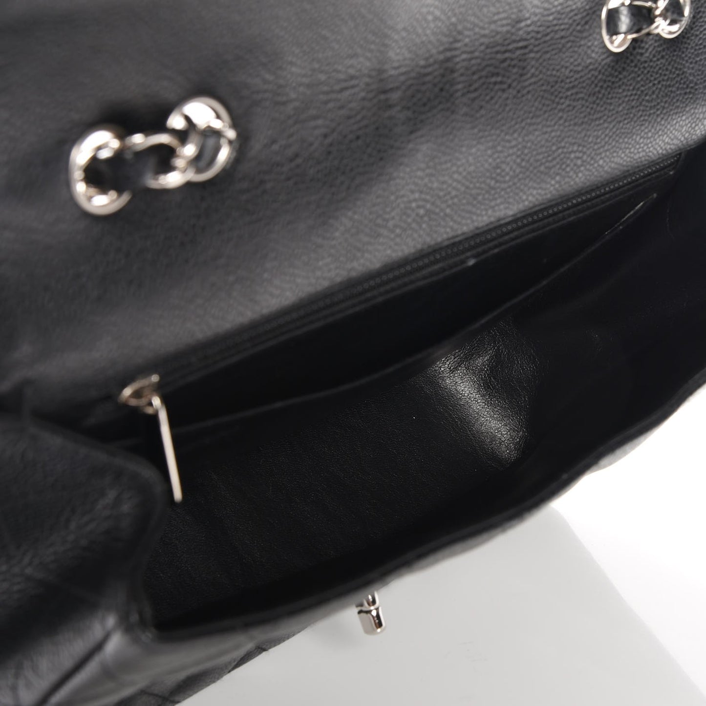 Caviar Quilted Jumbo Single Flap Black