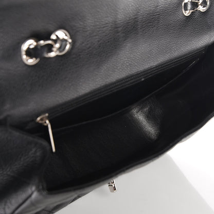 Chanel Caviar Quilted Jumbo Single Flap Black 5 of 7