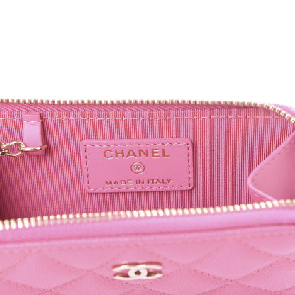 Chanel Caviar Quilted Key Holder Case Pink 8 of 11