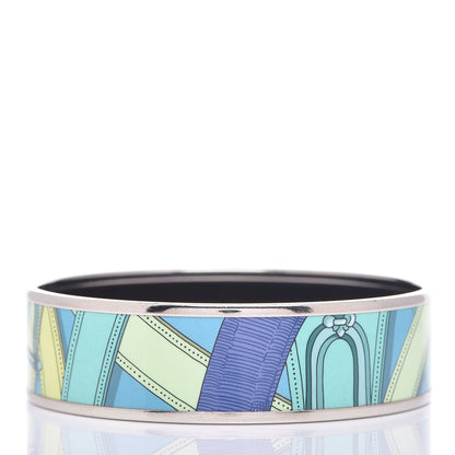 Hermes Enamel Printed Wide Cavalcadour Bracelet 65 3 of 6