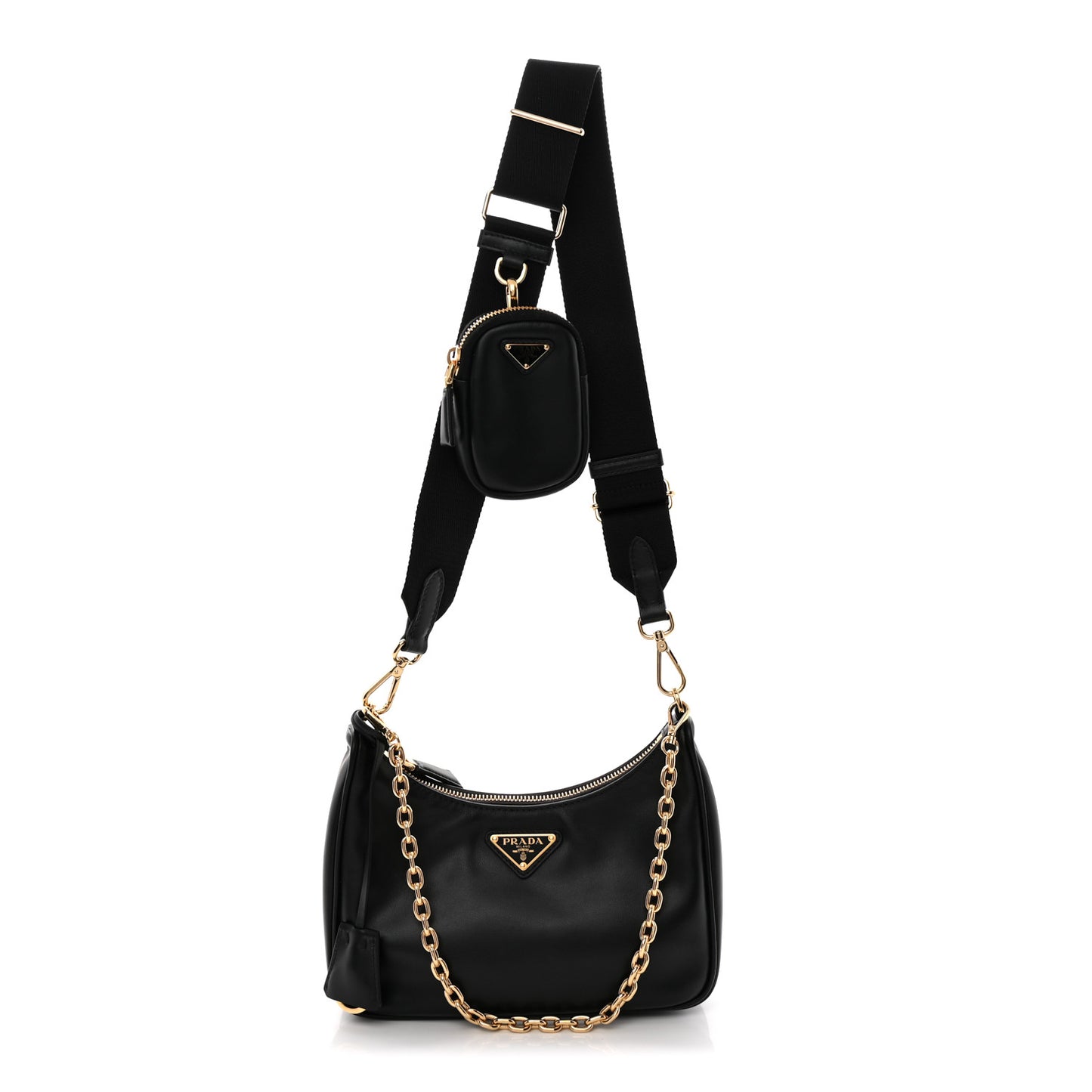 Vitello Re-Edition 2005 Shoulder Bag Black