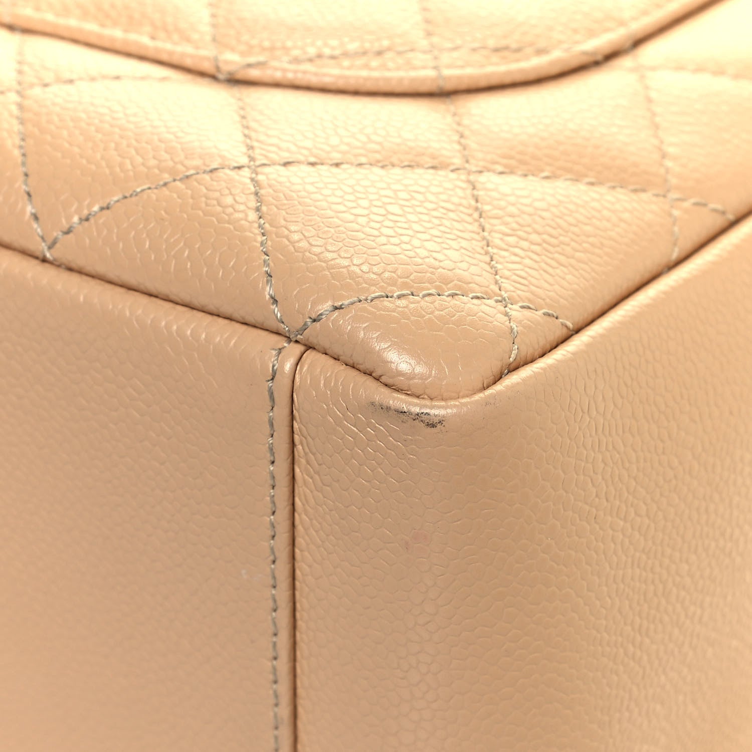 Chanel Caviar Quilted Grand Shopping Tote GST Beige 12 of 18