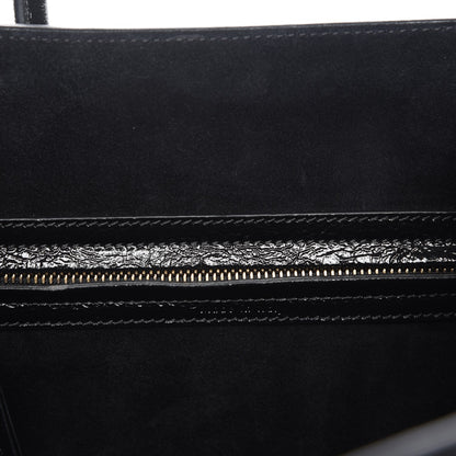 Celine Shiny Goatskin Medium Phantom Luggage Black 6 of 7