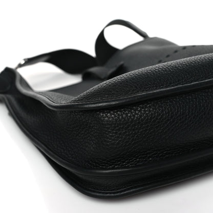 Hermes Taurillon Clemence Evelyne III PM Black 8 of 9