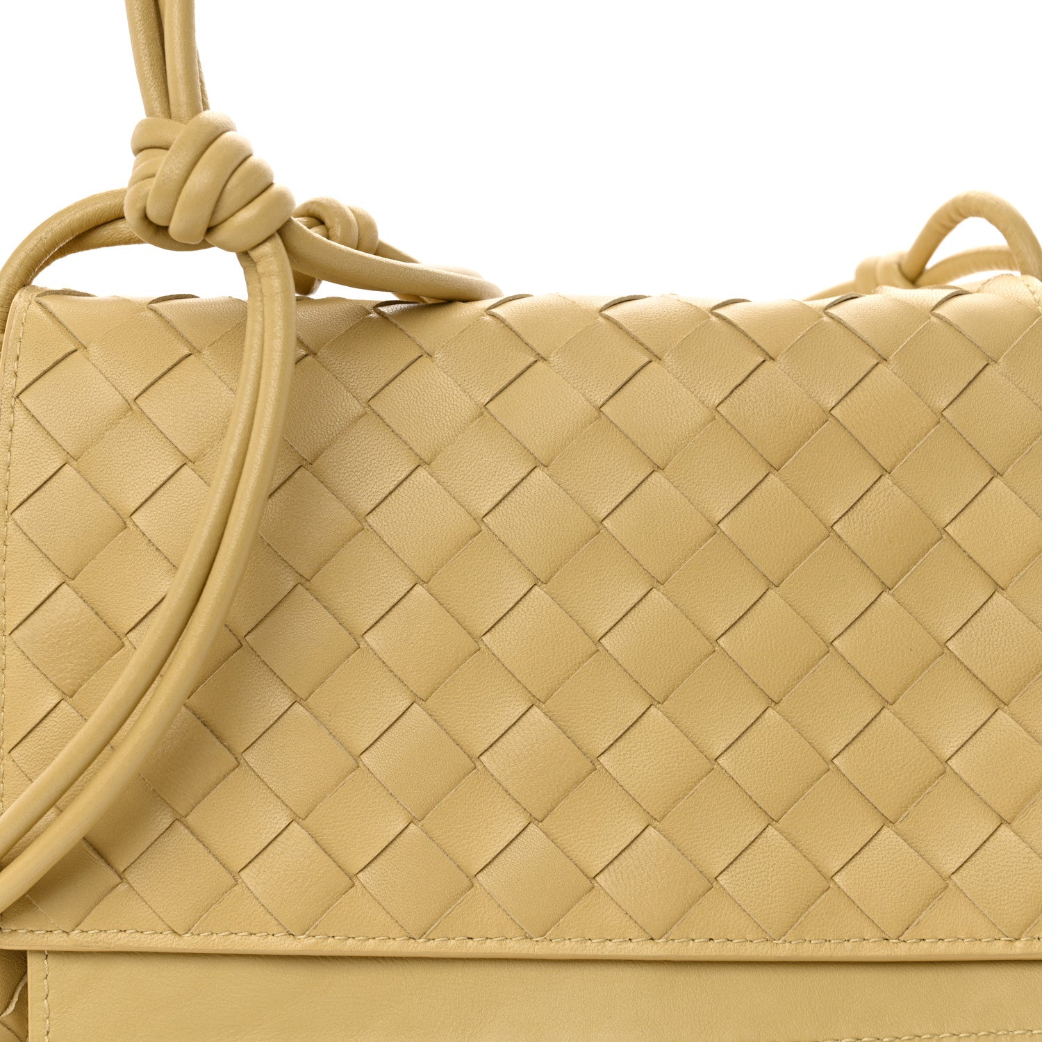 Bottega Veneta Nappa Intrecciato Small Knot Flap Crossbody Tapioca 8 of 10