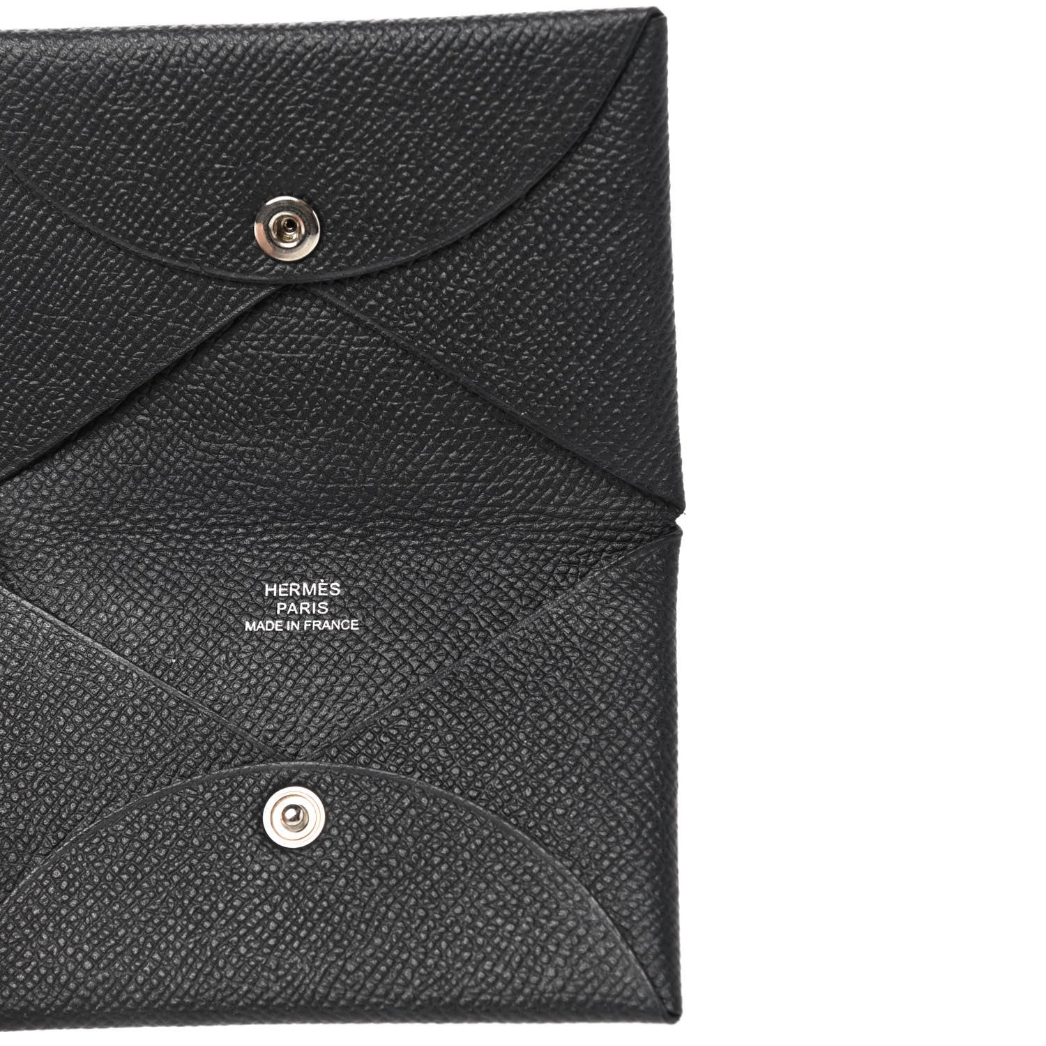 Hermes Epsom Calvi Card Case Black 5 of 8