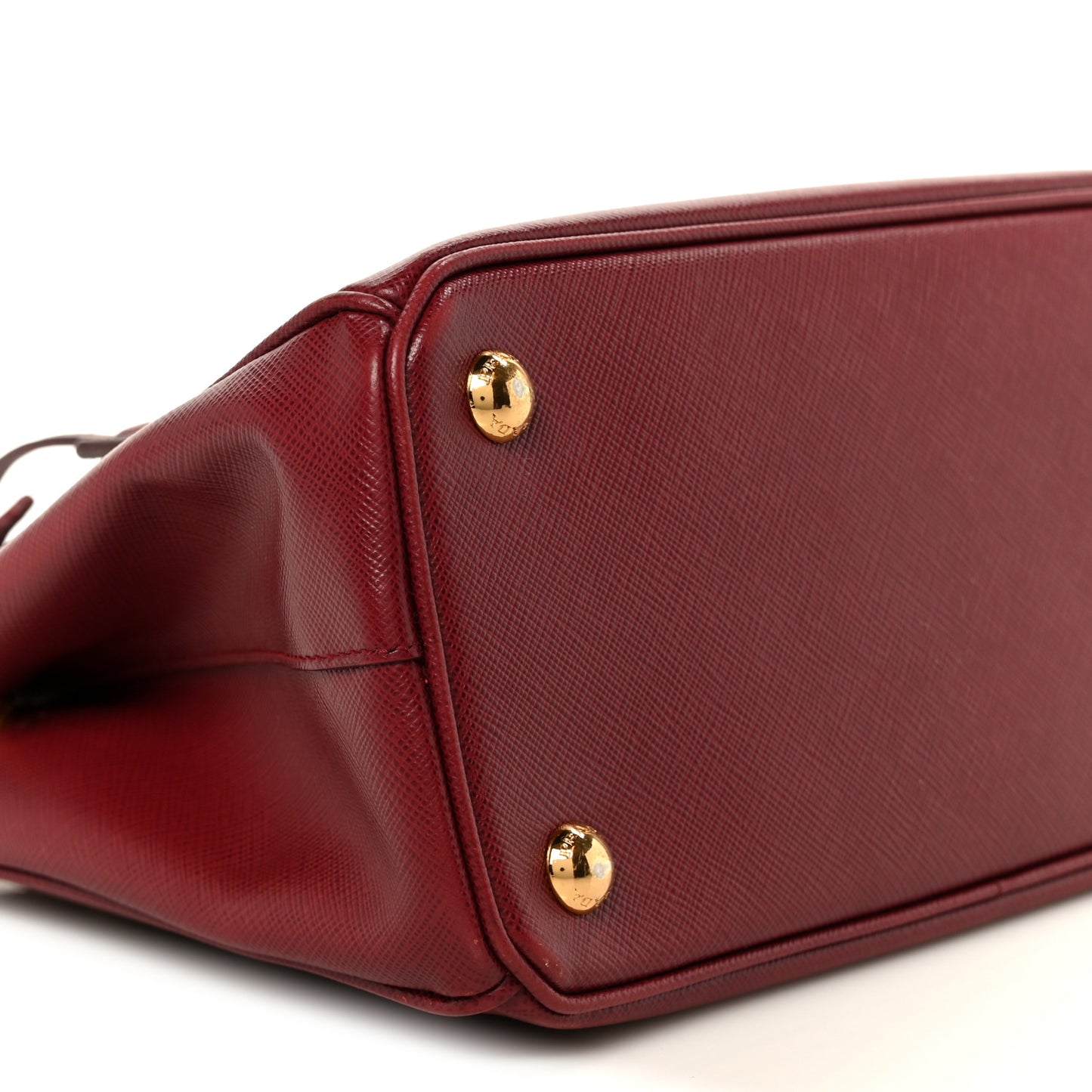 Saffiano Lux Small Galleria Double Zip Tote Cerise