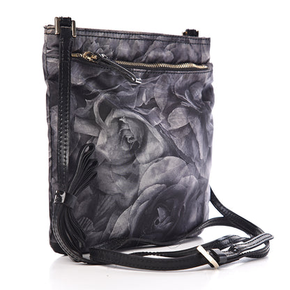 Valentino Garavani Nylon Floral Crossbody Dark Grey 2 of 12