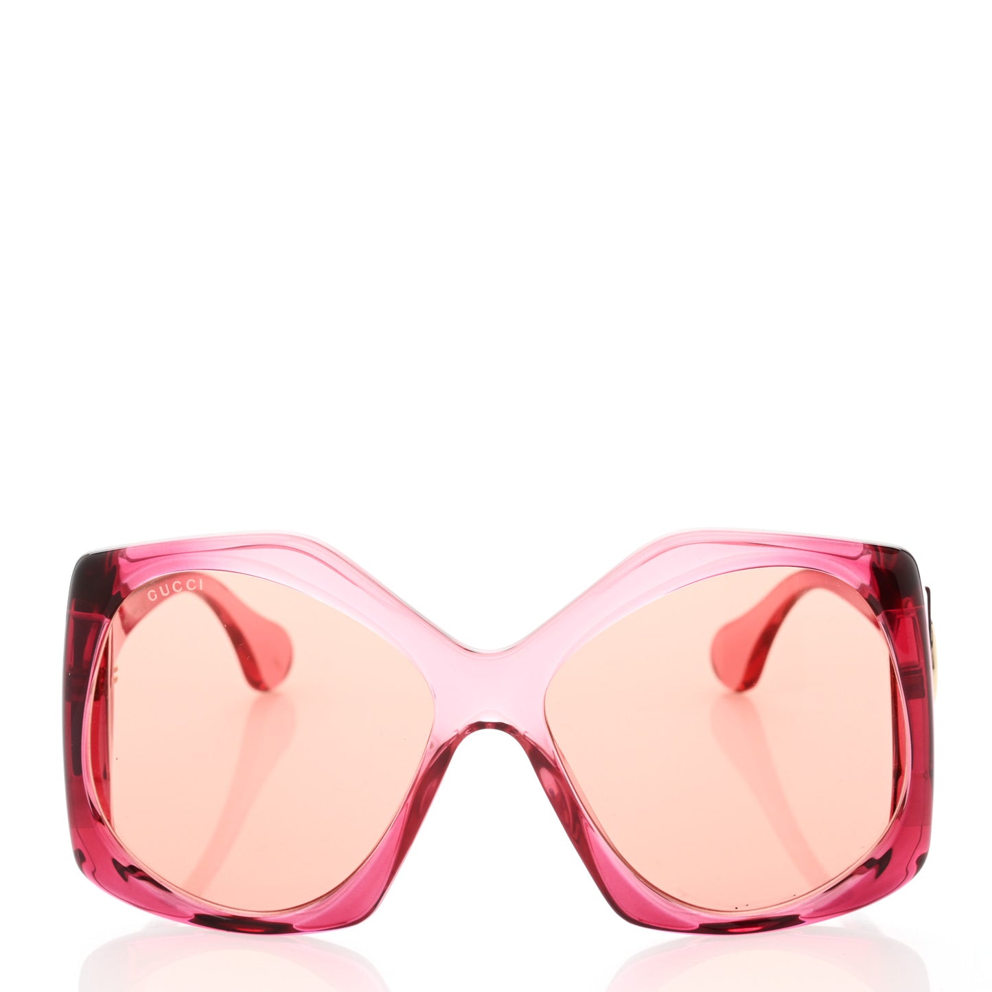 Acetate Round Sunglasses GG0875S Burgundy Orange