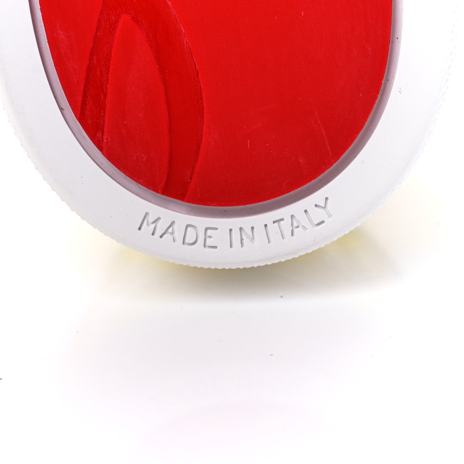 Christian Louboutin Patent Calfskin Womens Fun Vieira Flat Sneakers 37 Bianco 7 of 10