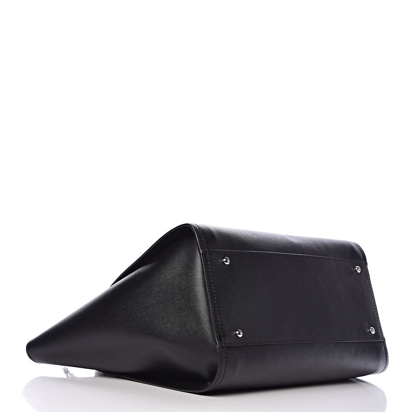Caviar Medium Studded Deauville Tote Black