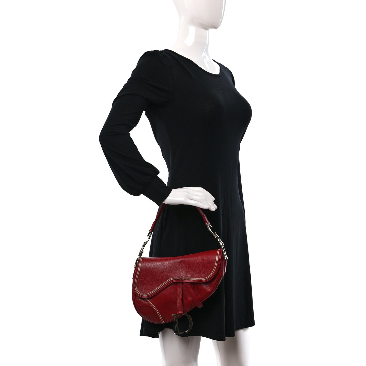 Calfskin Saddle Bag Red