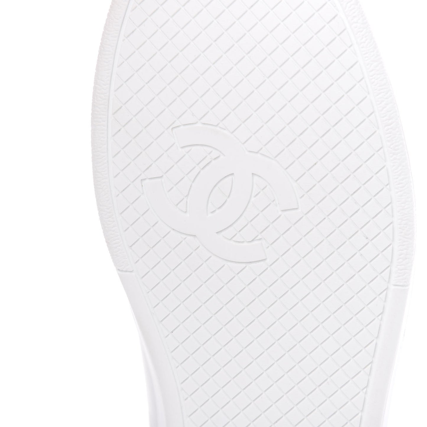 Calfskin CC Womens Sneakers 38 White