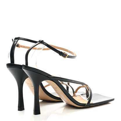 Bottega Veneta Lambskin Stretch Multi Strap 90mm Sandals 40 Black 4 of 8