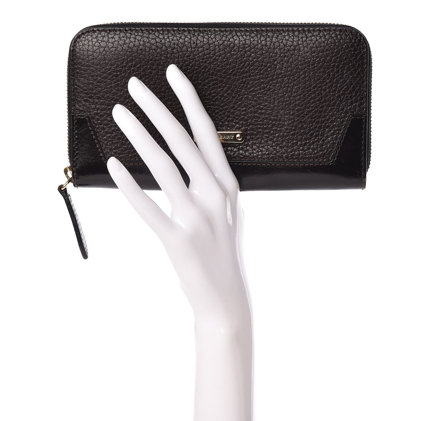 Calfskin Ziggy Zip Around Wallet Brown