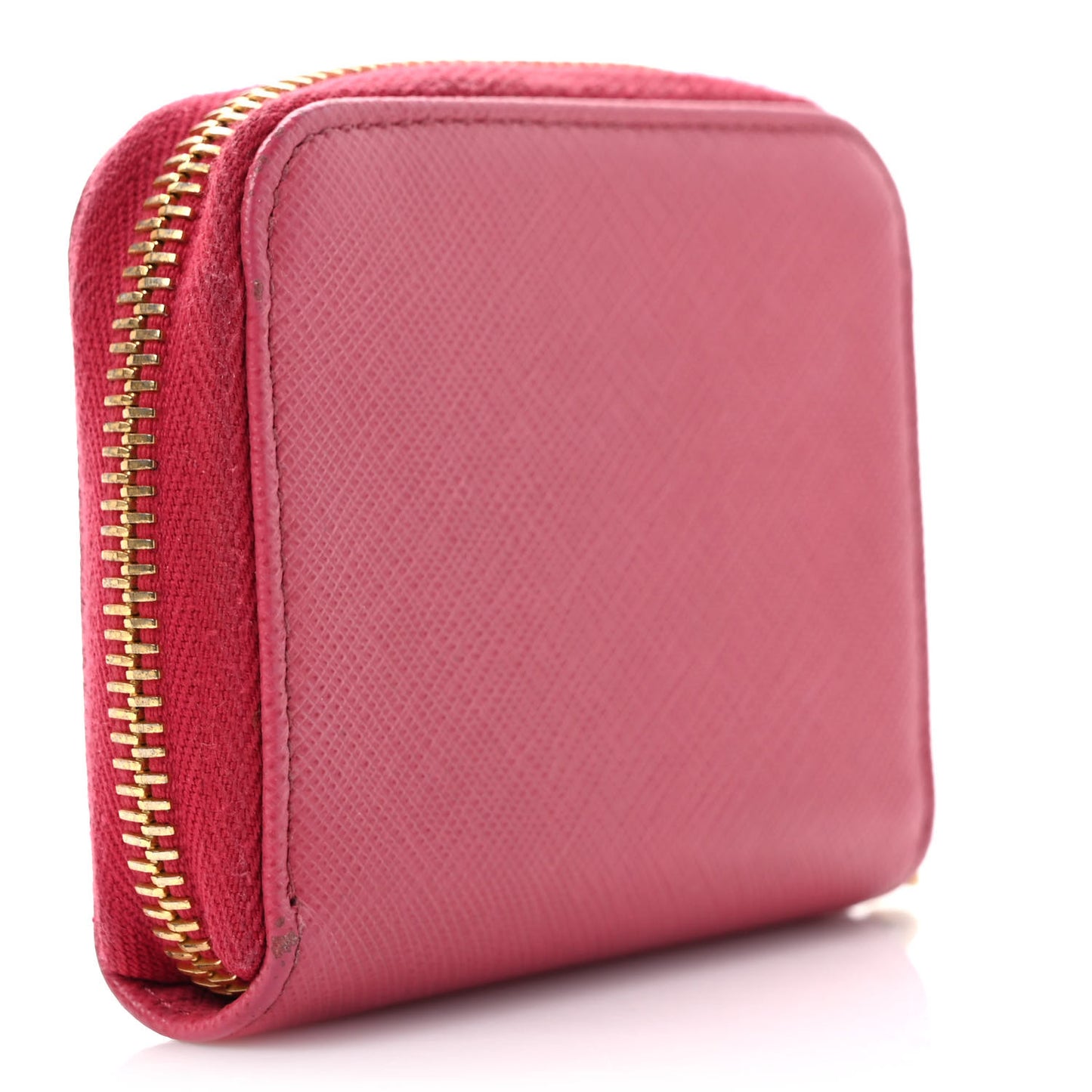 Saffiano Metal Zip Coin Purse Peonia