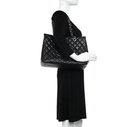 Chanel Caviar Quilted Grand Shopping Tote GST Black 2 of 10