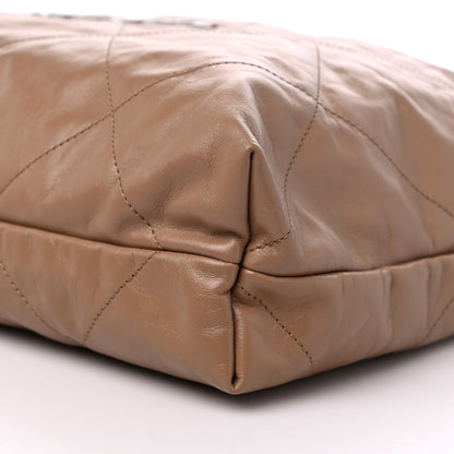 Chanel Shiny Calfskin Quilted Chanel 22 Dark Beige 10 of 10