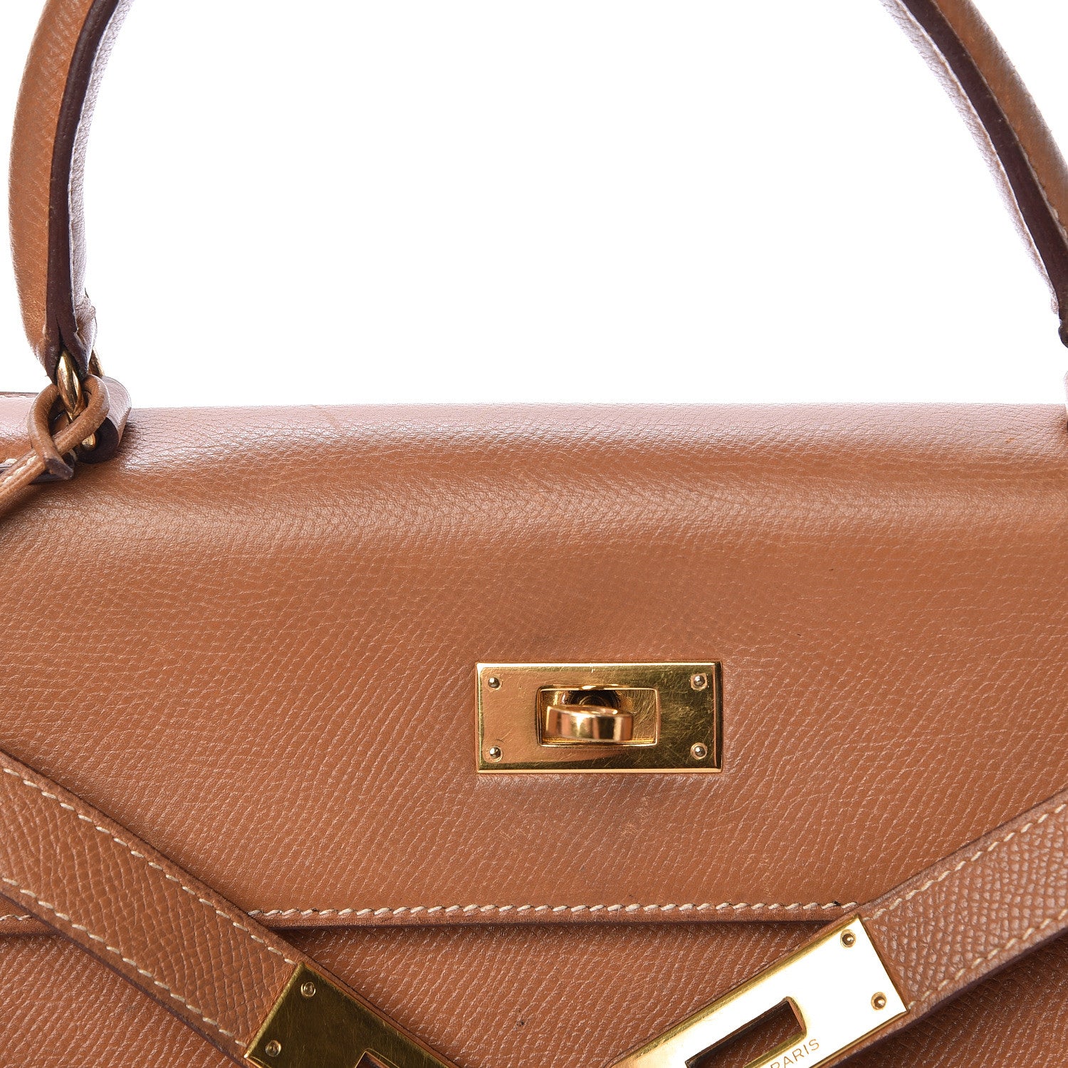 Hermes Courchevel Kelly Sellier 28 Gold 41 of 49