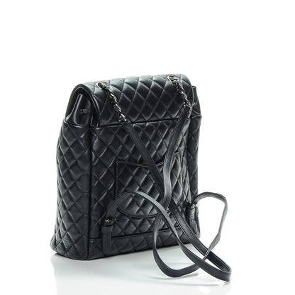 Chanel Lambskin Quilted Large Urban Spirit Backpack Dark Navy 3 of 7